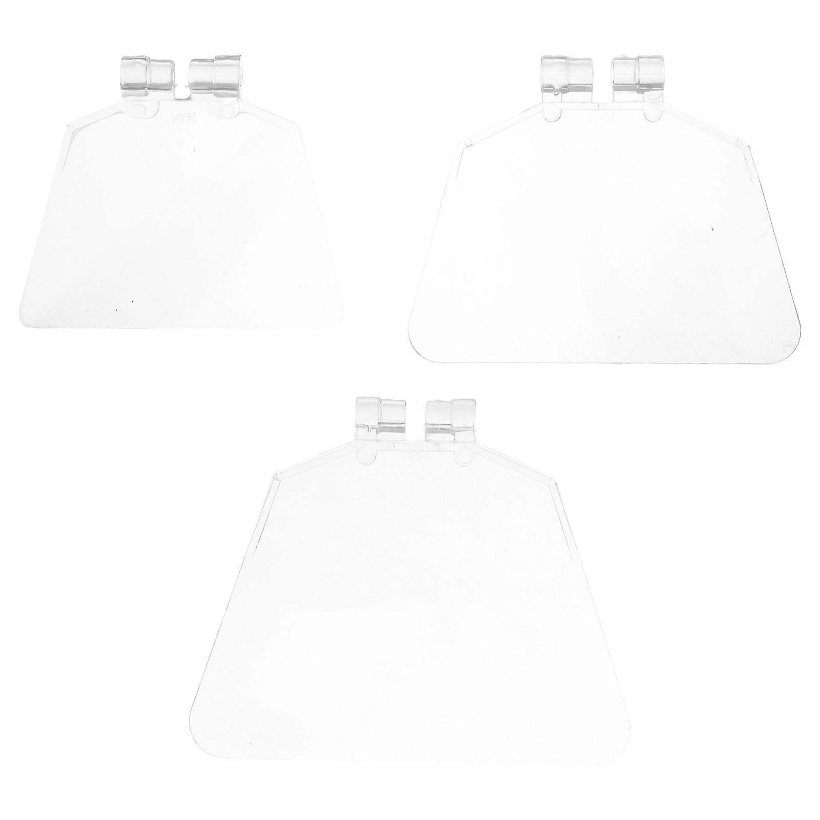 Bench Grinder Eye Shield Transparent Plastic Chip Deflector for Grinder Use 3 pcs