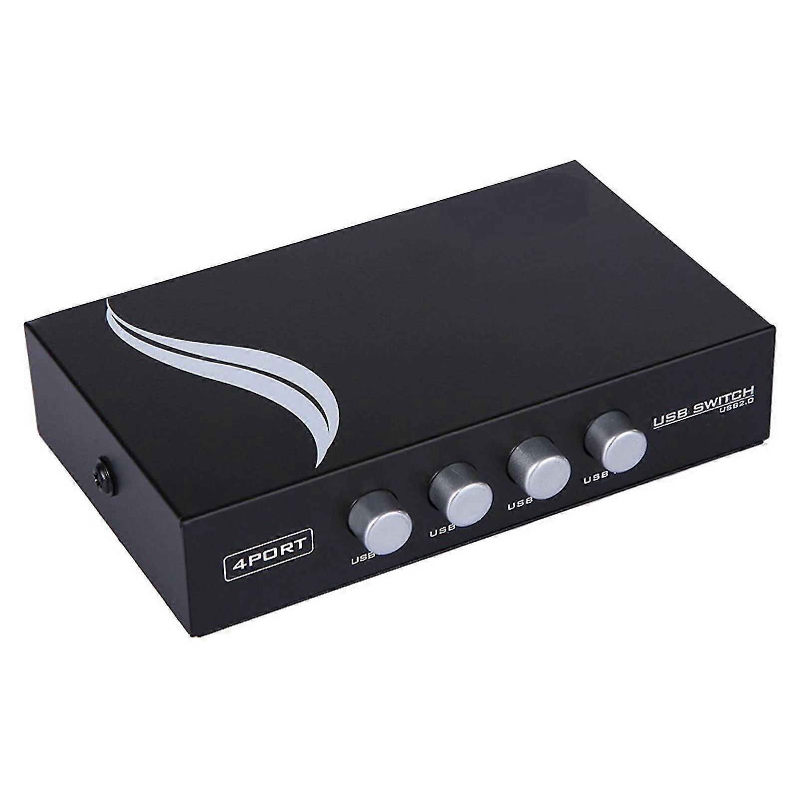 USB 2.0 Selector Switch 4 Port for 4 PC Share 1 USB Device for Printer Mouse