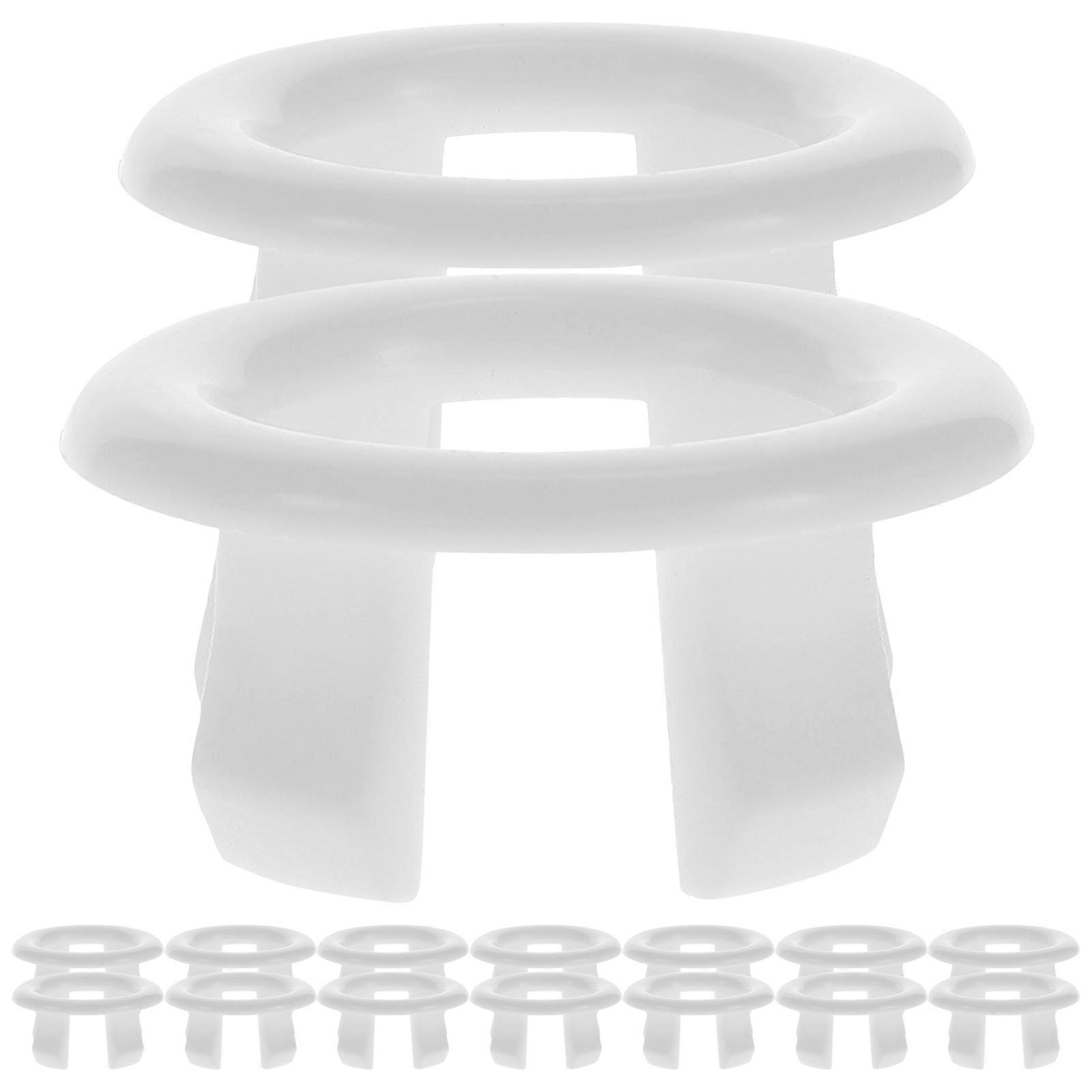 Bath Overflow Cover Easy to Clean Simple Structure Home Hotel Factory Bathroom Sink Basin 50Pcs