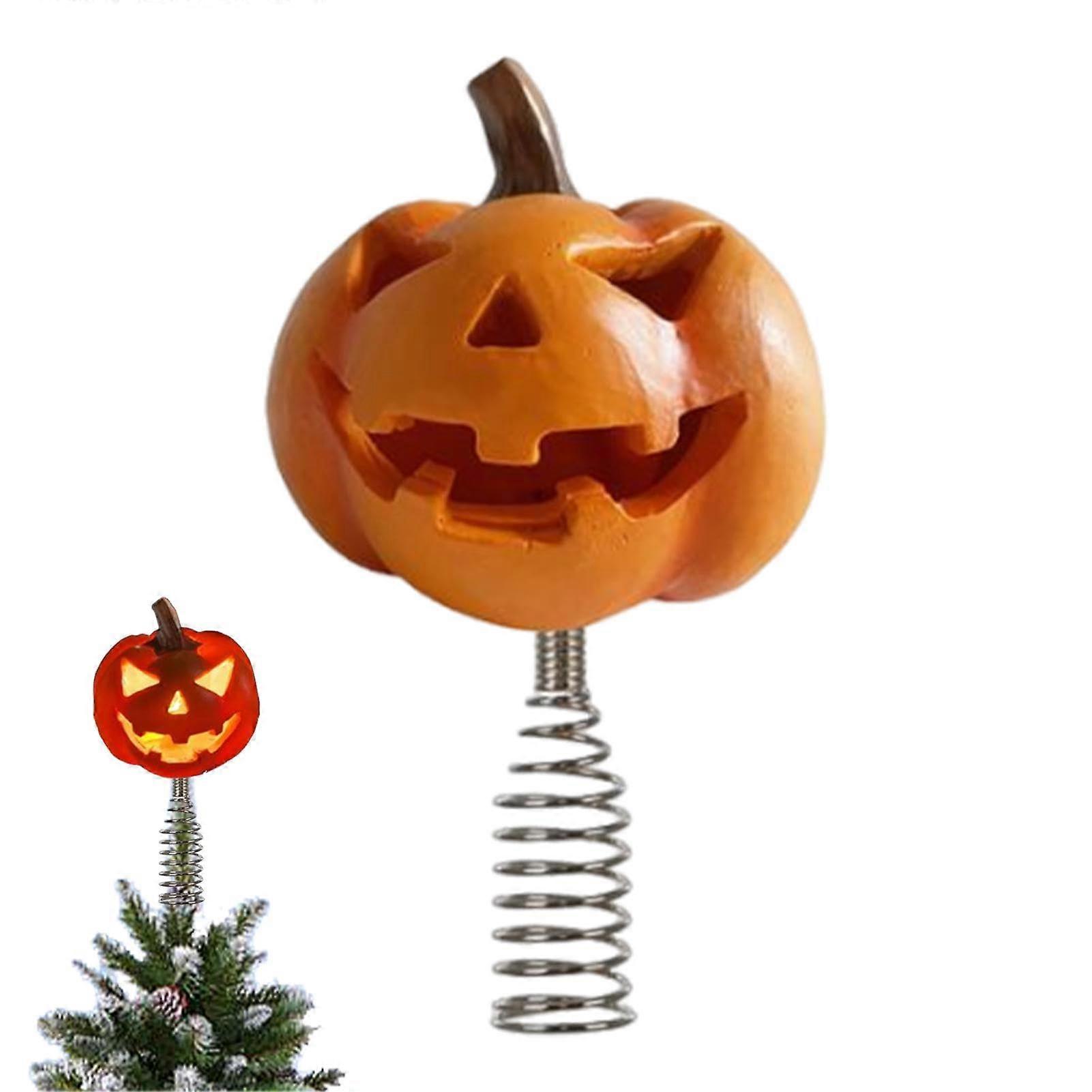 Pumpkin Skull Ghost Miniature Christmas Tree Topper