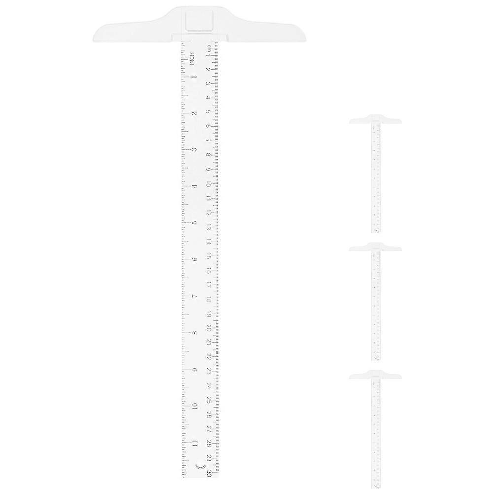 Transparent T Ruler for Precise Measuring & Layout – Lightweight, Compact Design for Students, Artists & DIY Projects – Includes Accurate Measurement