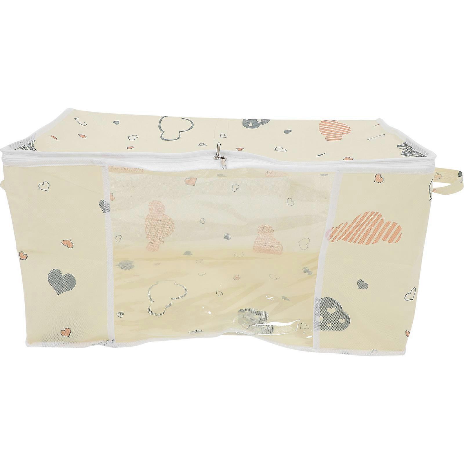 Clothes Bags For Storage Zipper Storage Bag Home Organization Rectangular PEVA Moisture-Proof 1Set