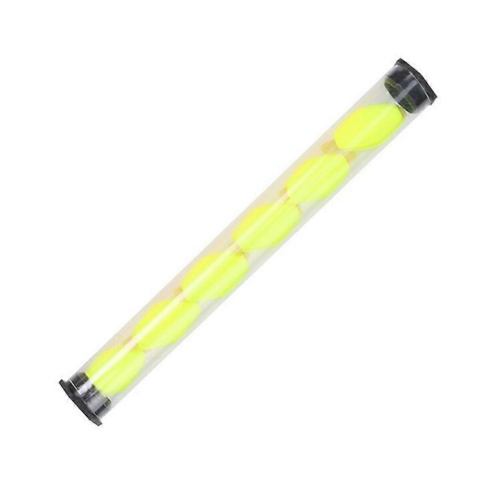 Fishing Bead Float High Visibility Strike Indicator Fishing Gear Accessory Yellow 1.00X1.00X2.00CM 6Pcs