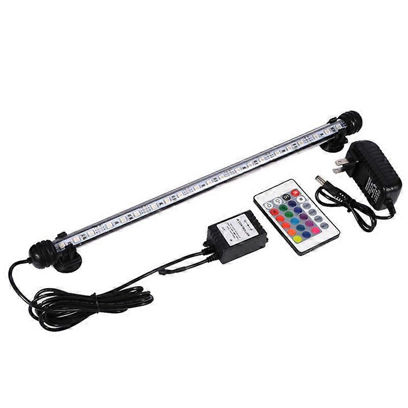 Aquarium Led Light Fish Tank Submersible Underwater Lighting Color Changing Crystal Glass 38Cm 1Set