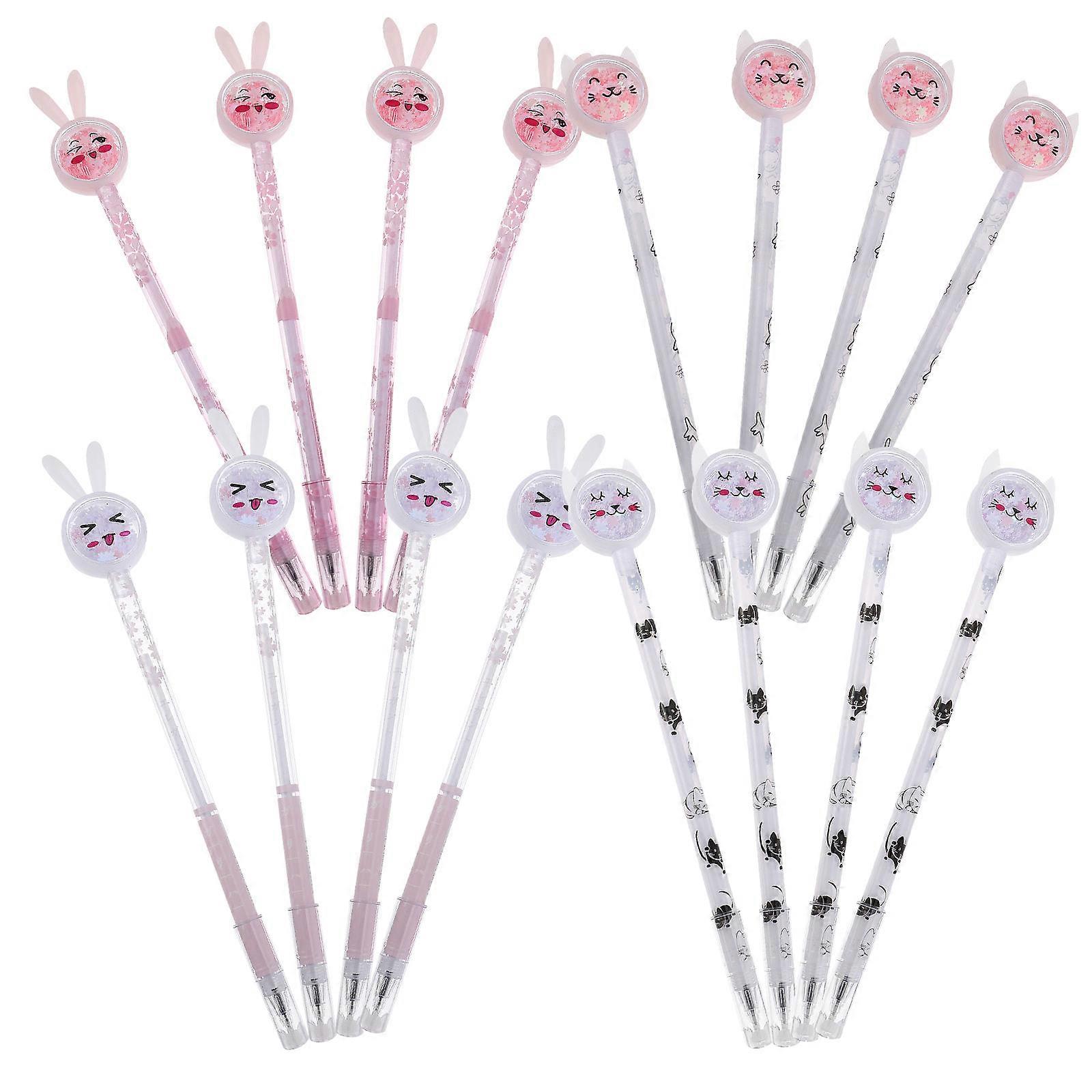 Ink Pens Sequin Writing Pens Practical for Use 16Pcs Assorted