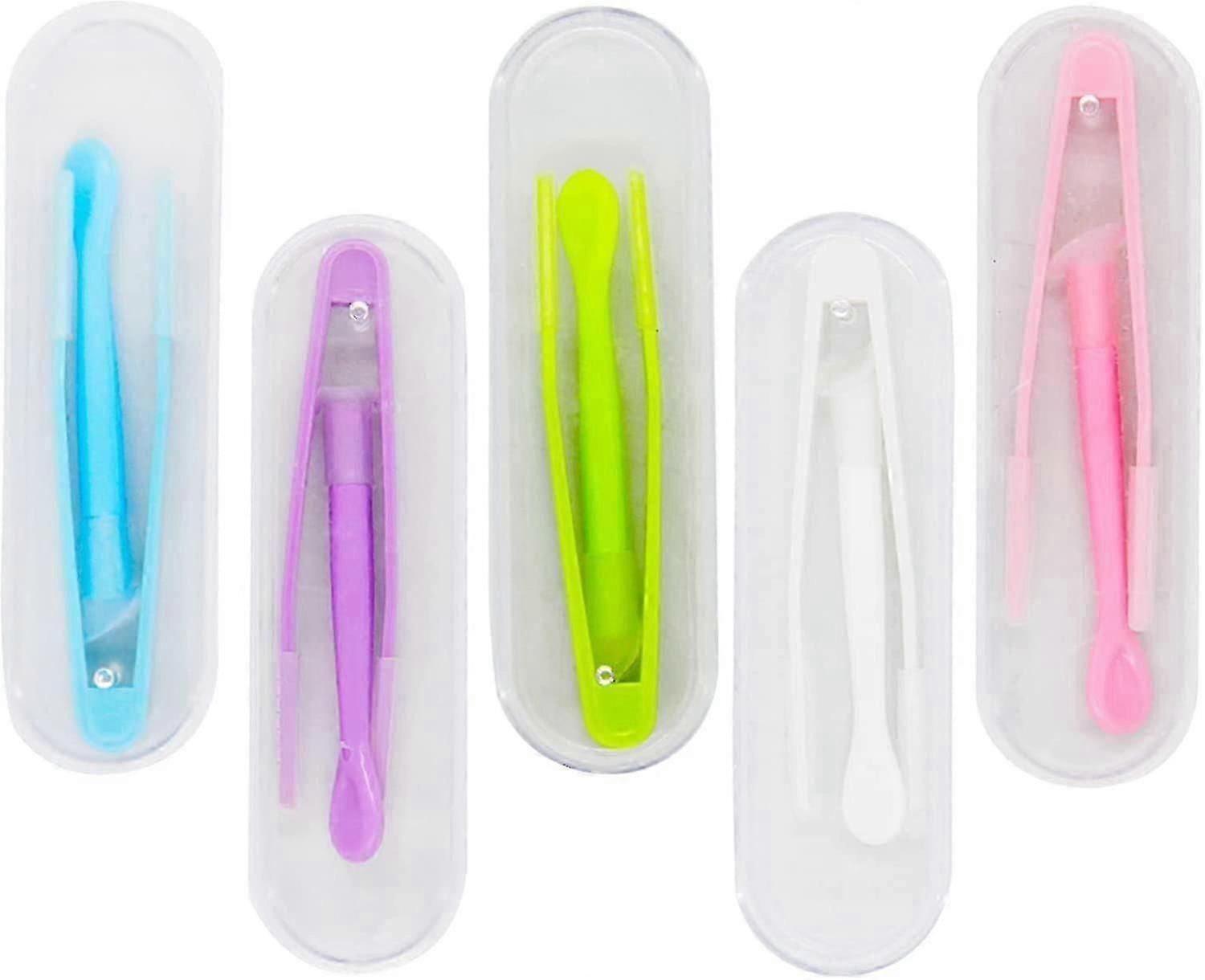 5-piece Portable Contact Lens Bar Kit Set (inserter/remover + Tweezers With Soft Tip)-YGWL
