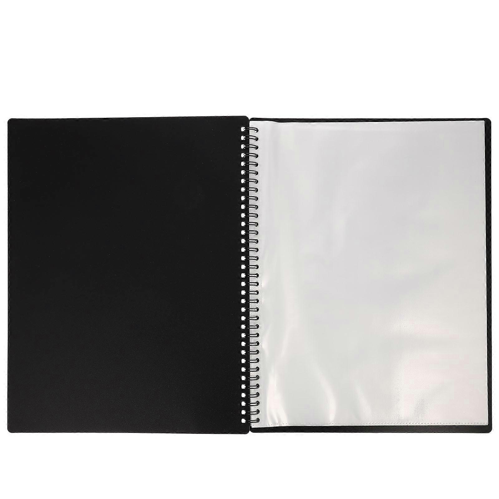 Band Music Folders Storage Folder A4 Sheet Black PP Material Tidy Organization 1Set