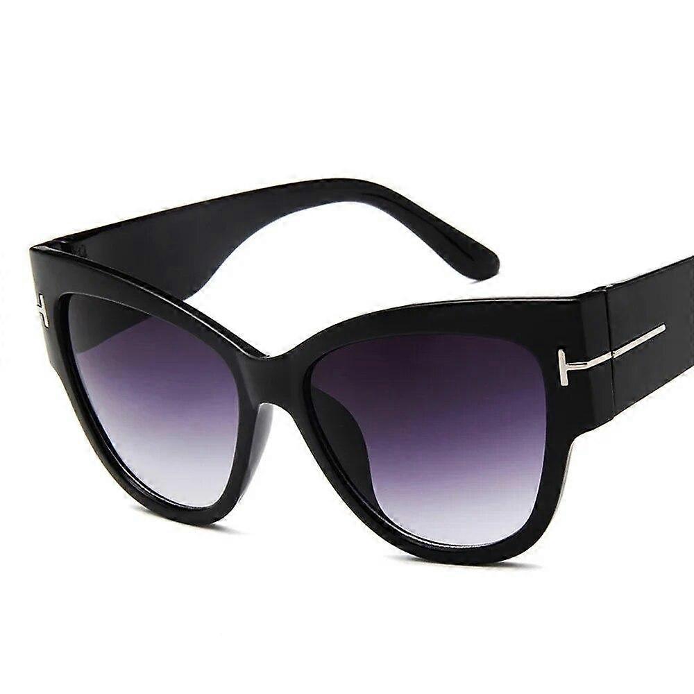 Módne slnečné okuliare Ženy Cat Eye Oversized Slnečné okuliare Dámske Gradient Lens Slnečné okuliare