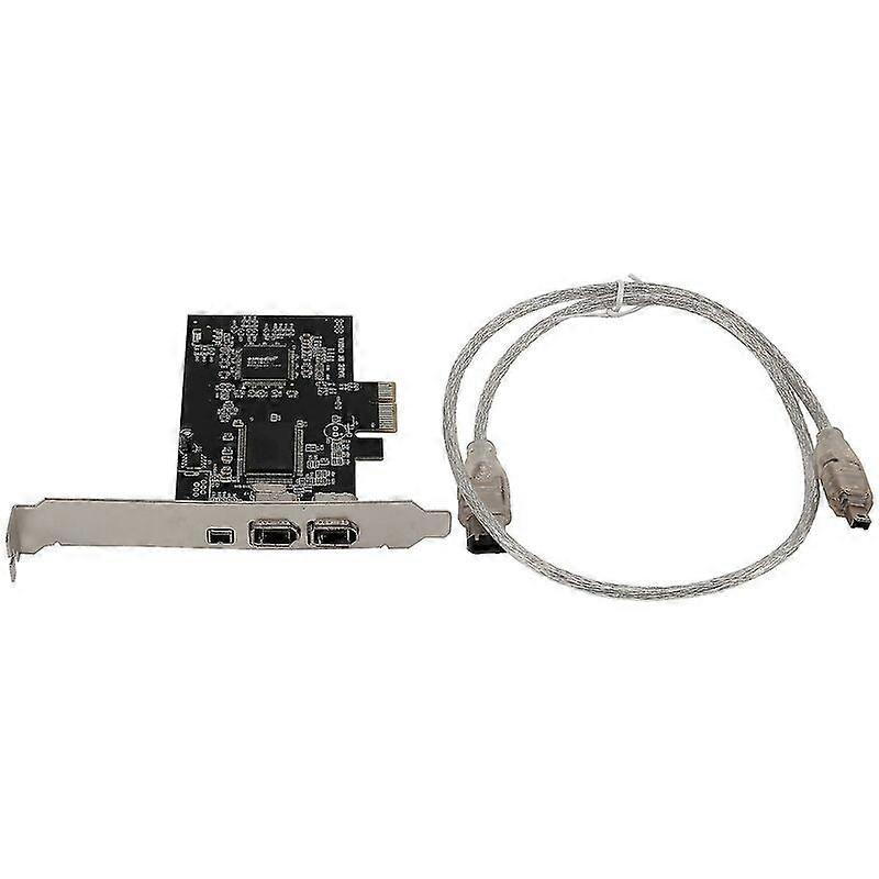 بطاقة Firewire 1394 ، بطاقة توسعة PCIe 1394a Firewire ذات 3 منافذ ، PCI Express إلى محول IEEE 1394 خارجي