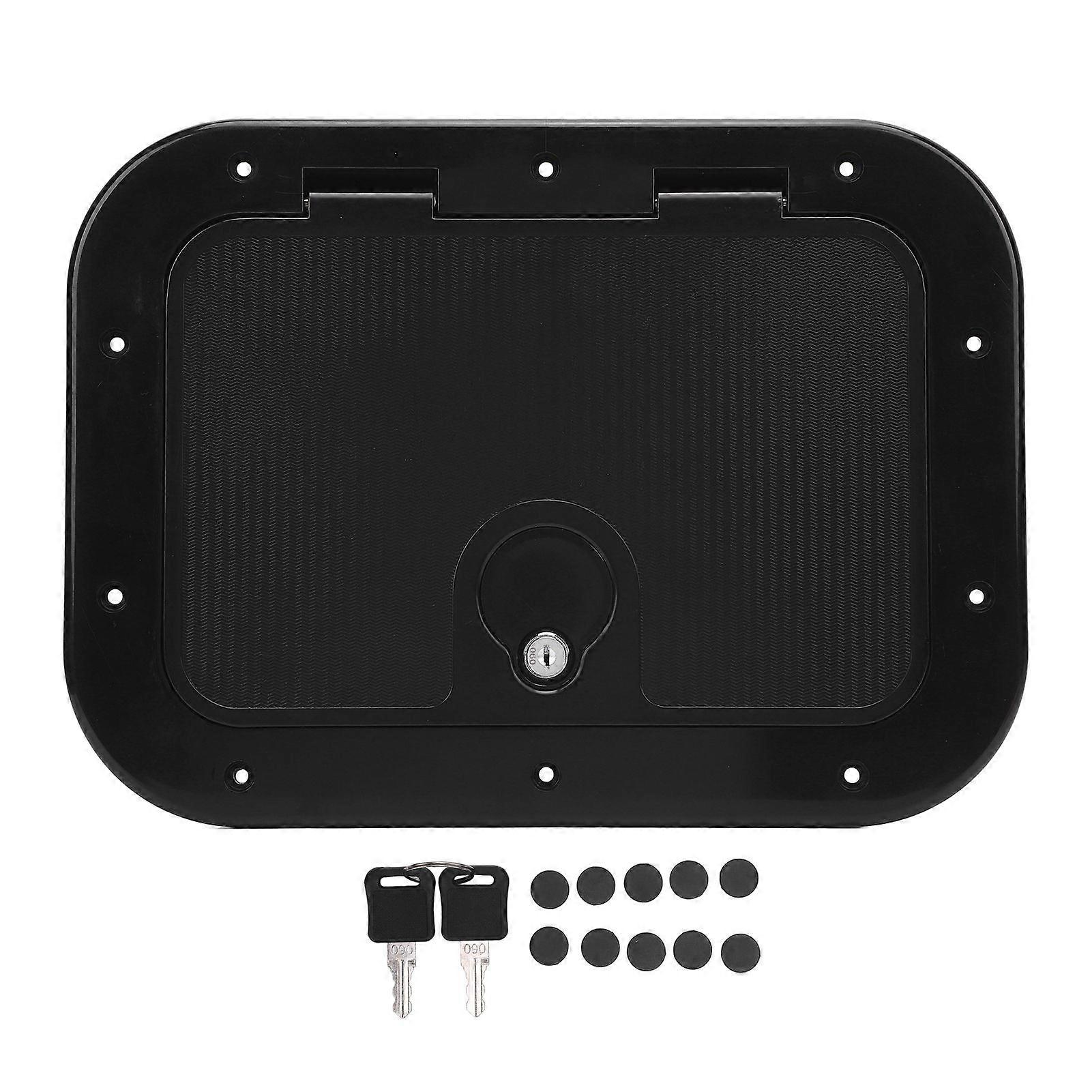 Boat Hatch Cover 12 X 8 Inch Weatherproof Deck Access Hatch with Safety Lock and Key for RVs Yachts Pontoons MK77424