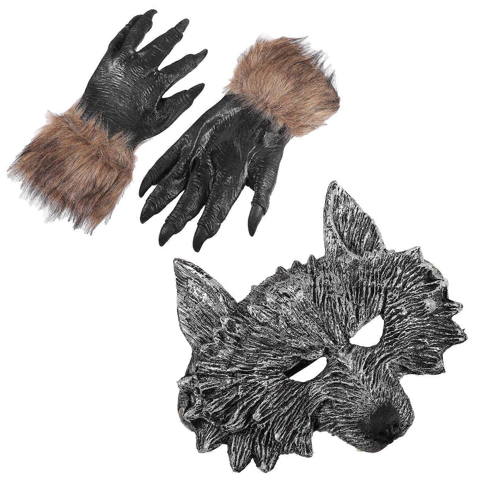 Halloween Gloves Costume Accessory Assorted Color 28x20cm Vinyl 1Set
