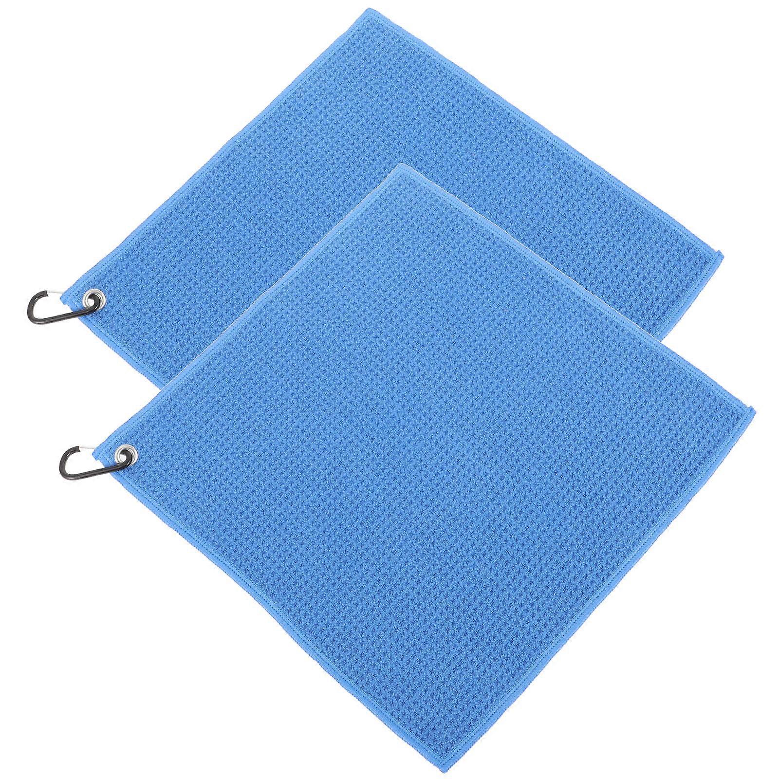 Golf Accessory Cleaning Towel Rectangular Dirt Removal Simple Design Golfing 2Set