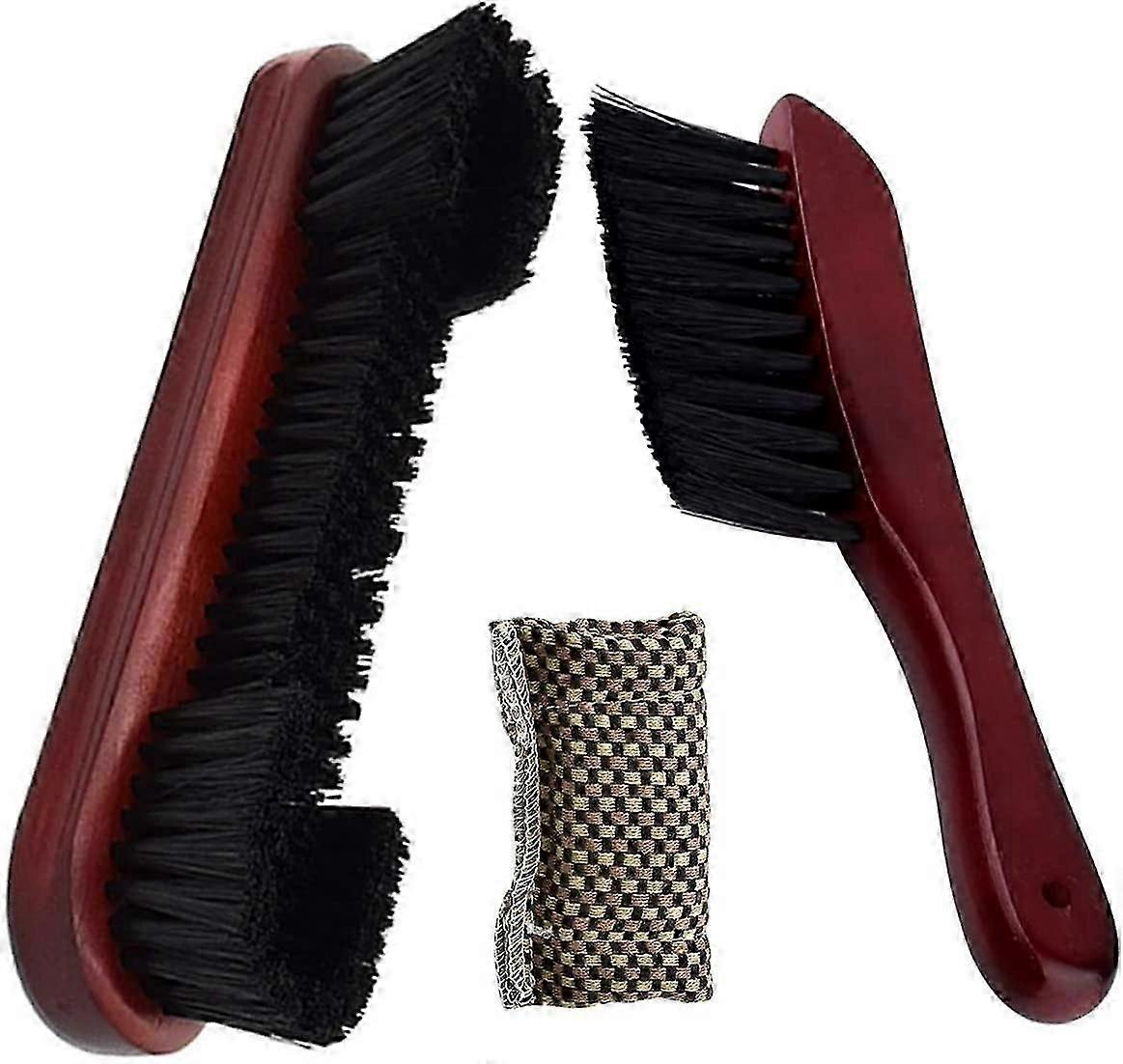 2pcs Pool Table Brush Cleaner Kit, Billiard Pool Table Brushes Wooden Billiard Snooker Pool Table Brush