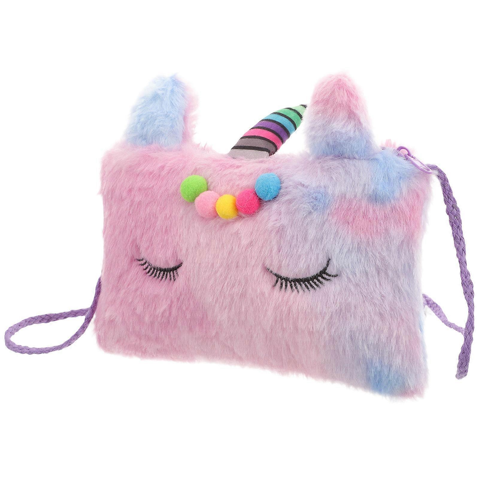 Student Pencil Case Rectangular Design School .00X20.00X2.50CM Plush Material 1Pcs