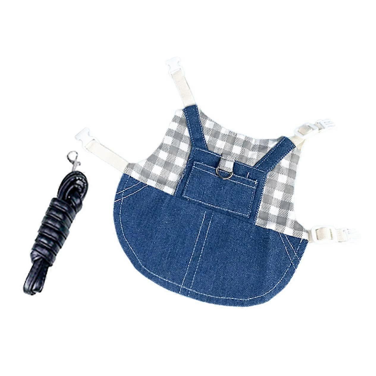 Small Pet Vest for Rabbits Adjustable Harness and Leash Set Suitable for Guinea Pigs, Hamsters, and Small Animals 18X12.5CM Assorted Colors