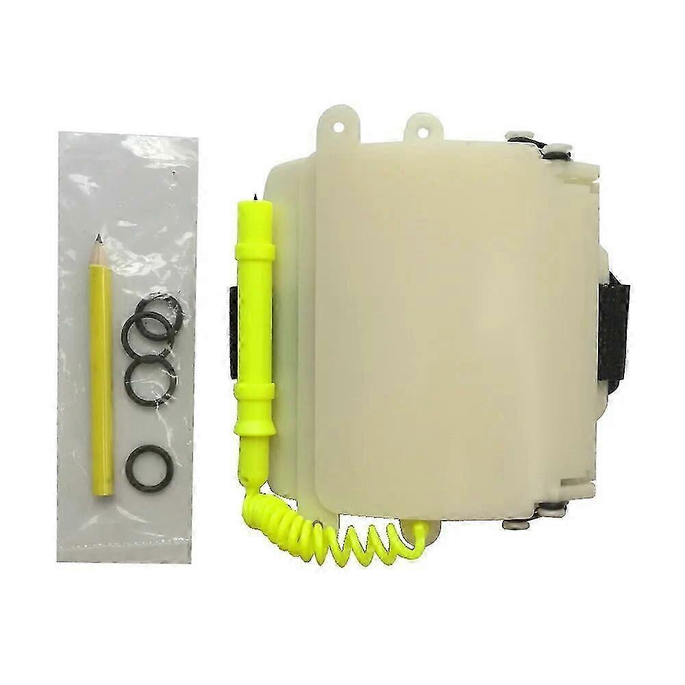 Luminous Underwater Triple Scuba Diving Wrist Writing Slate With Pencil Arm 3 Panels Write Board