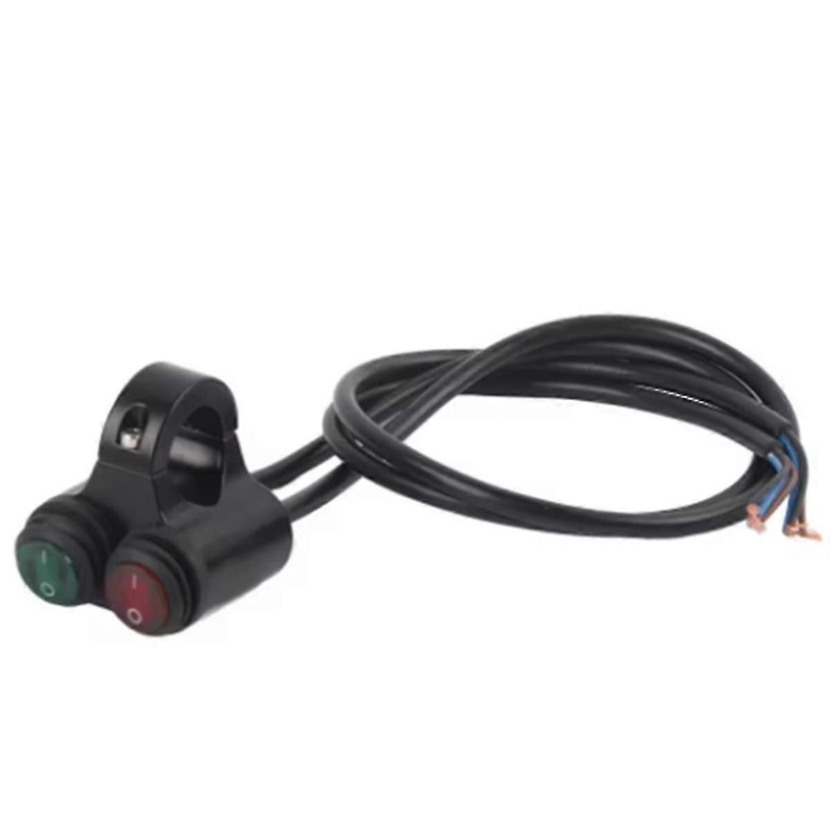 22mm Universal Motorcycle Handlebar Headlight Brake Fog Lights Horn Dual Control Button Switch D