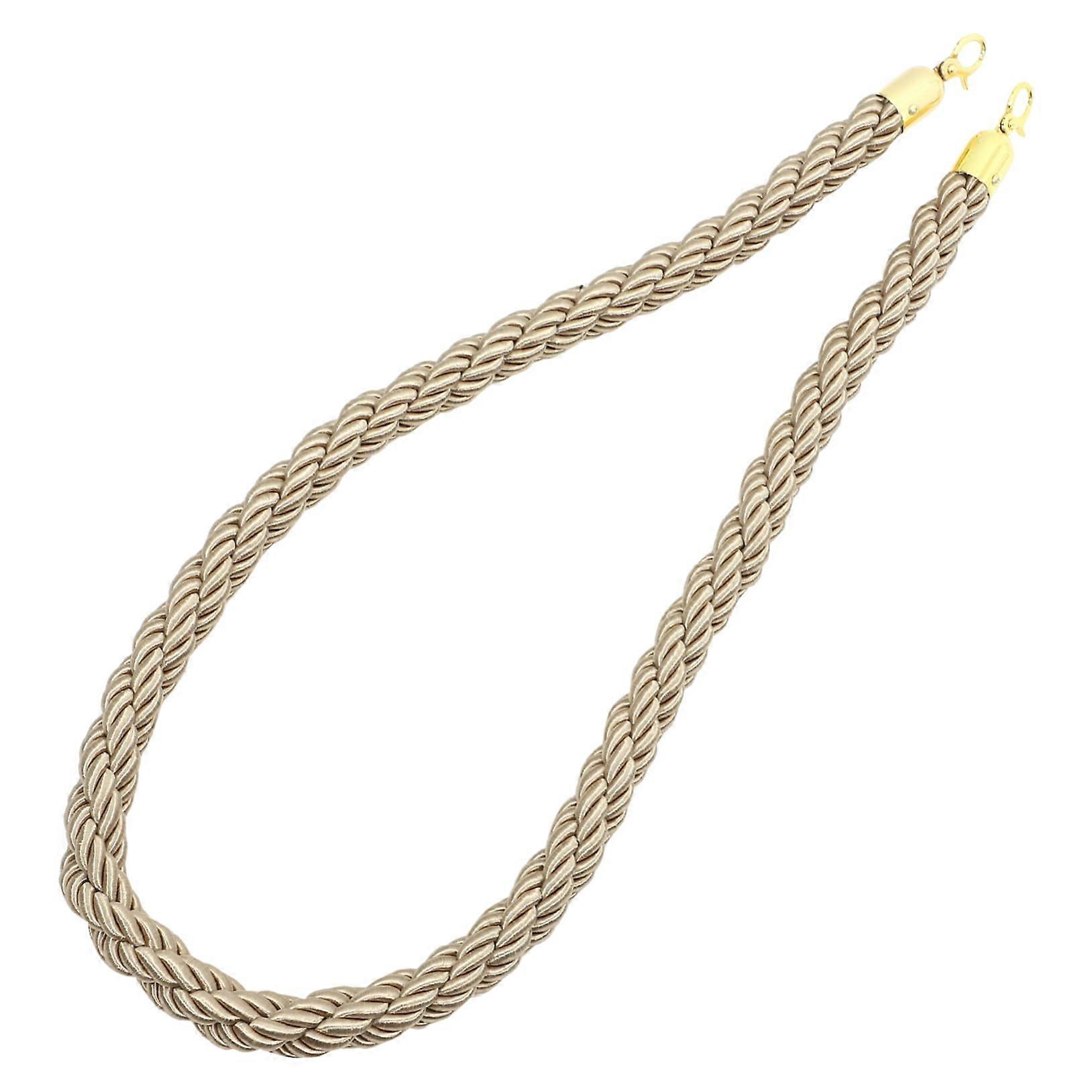 Safety rope, party queue rope, barrier rope with hooks, crowd control barrier rope, queue barrier rope, safety line, guardrail line.