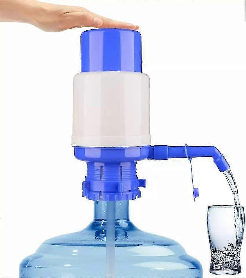 Drinking water manual pump suitable for bottled water dispenser 5-6 gallons home office, water filter