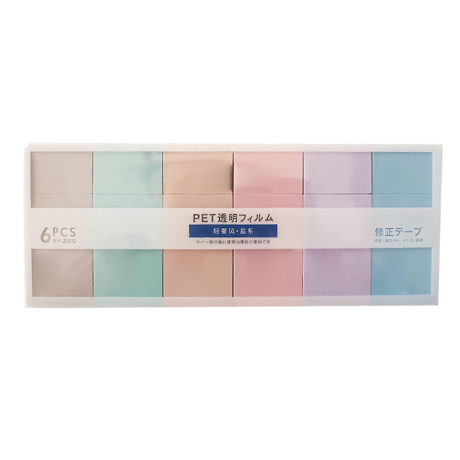 Morandi Color Compact Portable PS Plastic Easy Coverage Large Capacity Simple Correction Tape Eraser