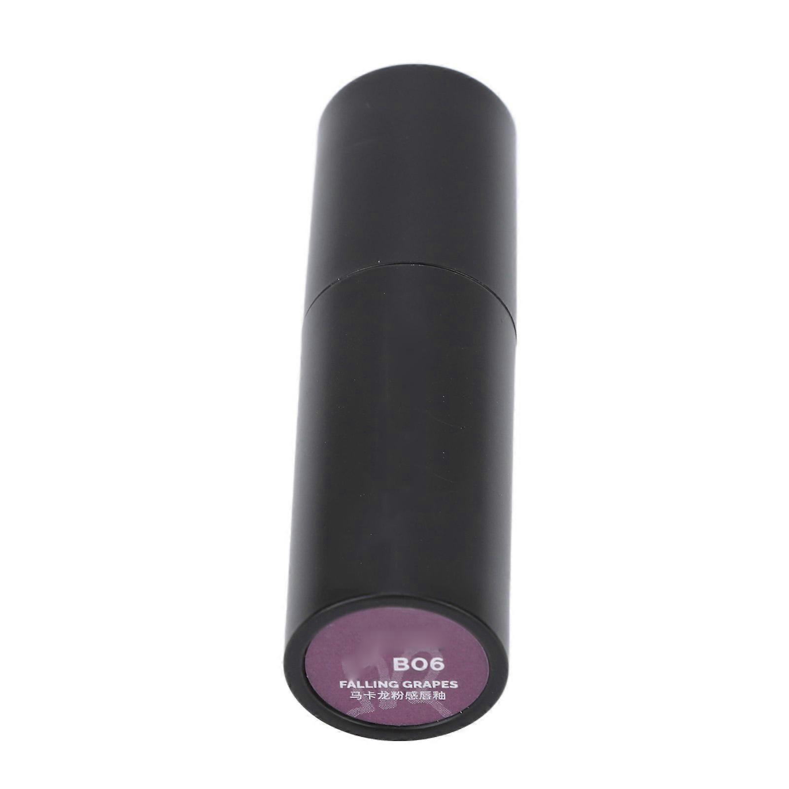 Lipstick Matte Texture Soft Comfortable Paste Material High Saturation Lip Balm for Make Up Dating Party 6 Purple