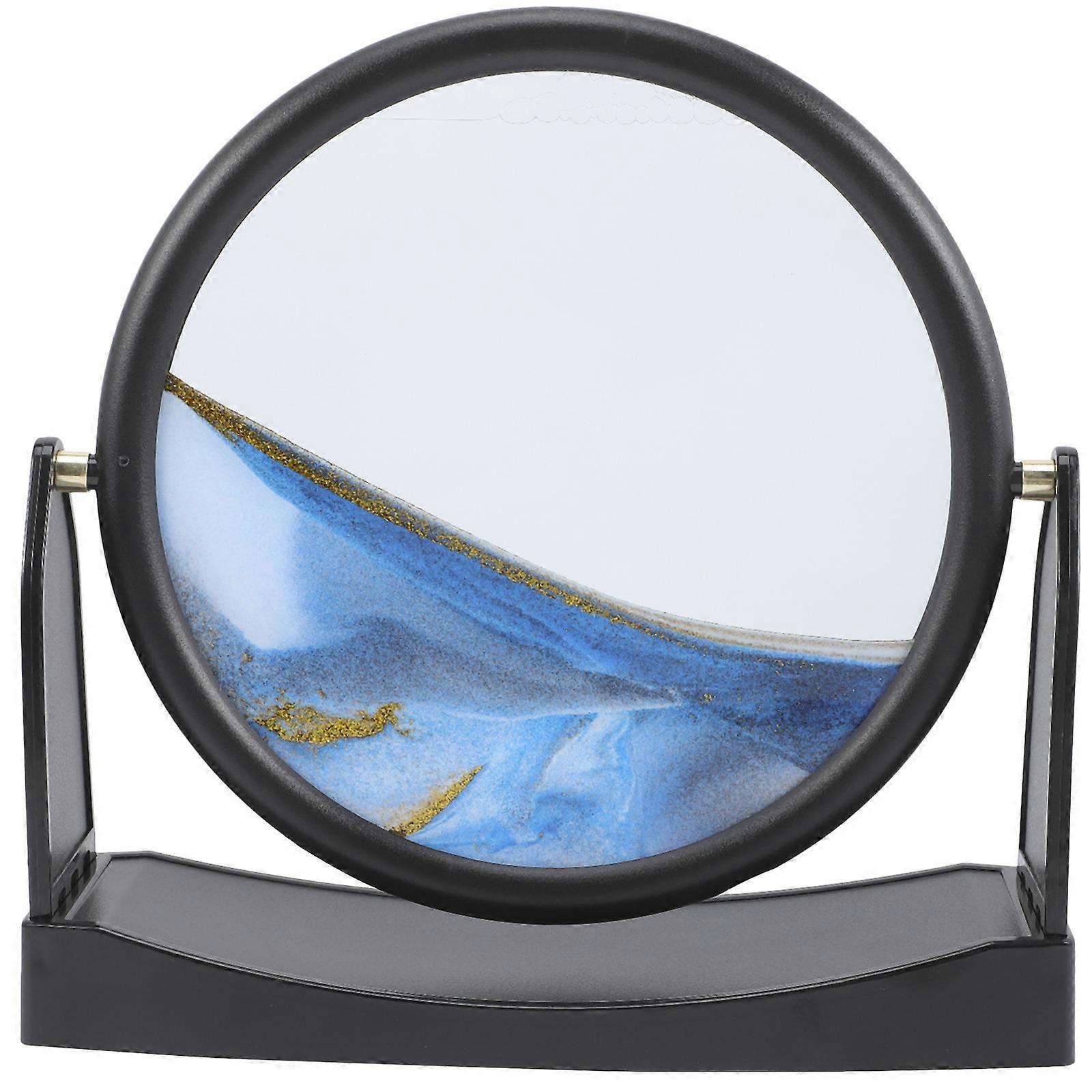 Peinture de sable coulant ornement Utilisation intérieure Haute transparence Verre ABS Matériau Forme carrée 1Pcs