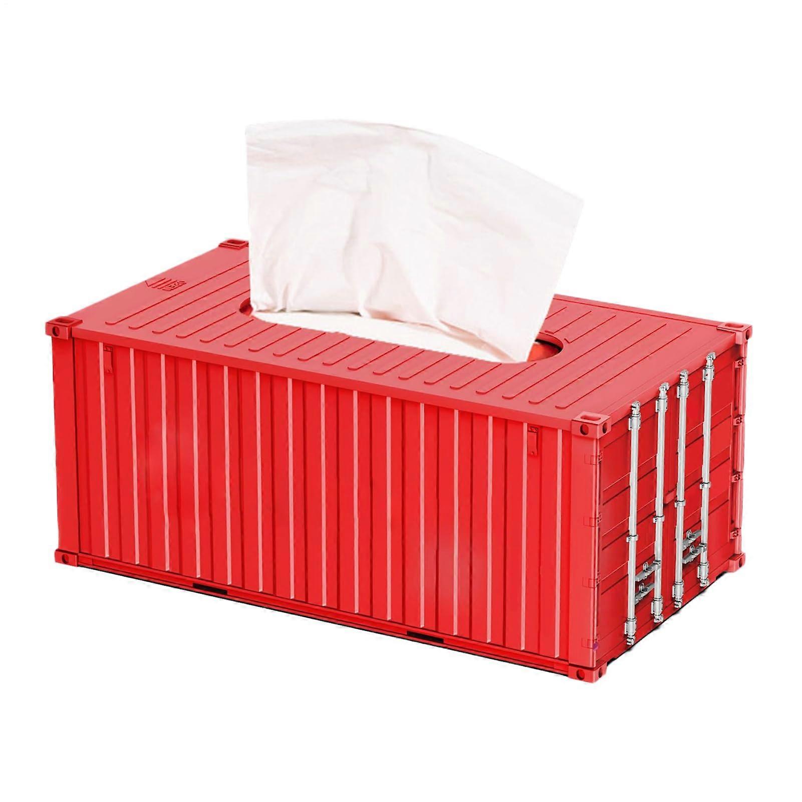Tissue Box Holder – Decorative Wipe Dispenser Container for Office, Kitchen, Bedroom | Classic Patterns, Stylish Design
