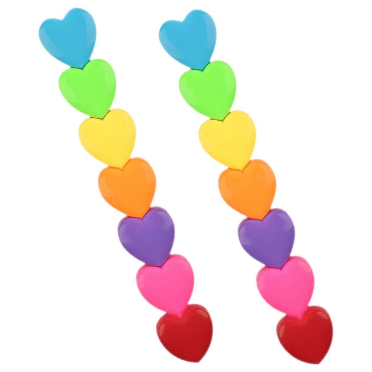 2 Pieces Cute Highlighters Stackable Fluorescent Markers for Students