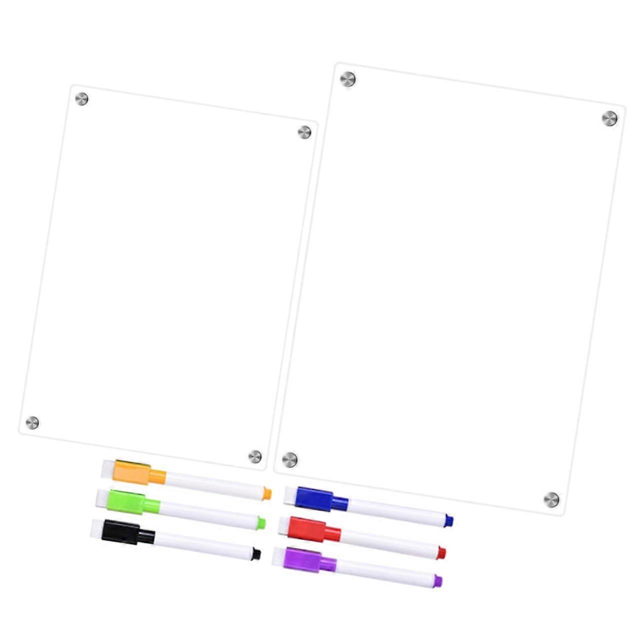 Magnetic Dry Erase Board for Refrigerator Notes - Planning Board for Efficient Time Management and Organization