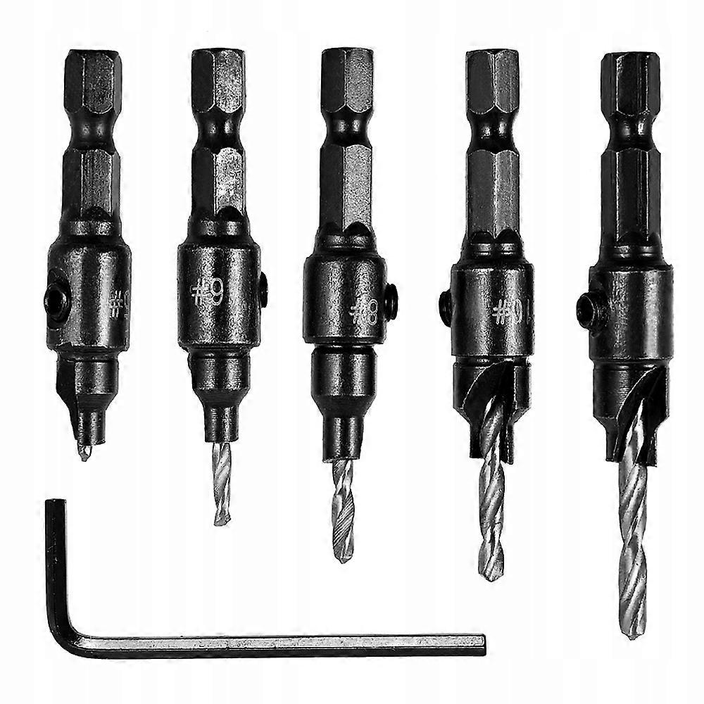 Rosfix Confirmate Drill Bit Set 5-12mm 5pcs with Wrench | Stainless steel, precision drilling