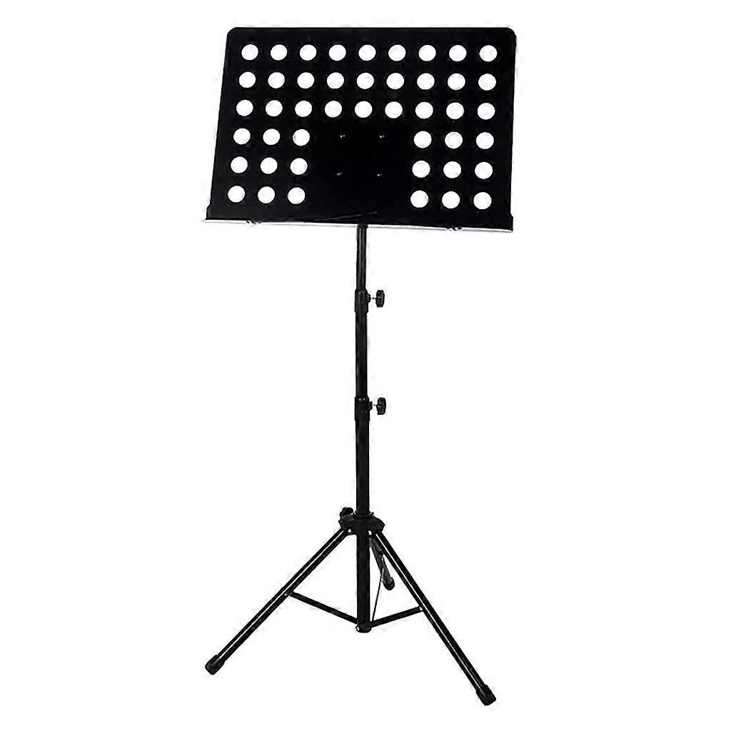 Portable music stand made of metal for home use, heightadjustable, sheet music stand for violin, ukulele, book holder.