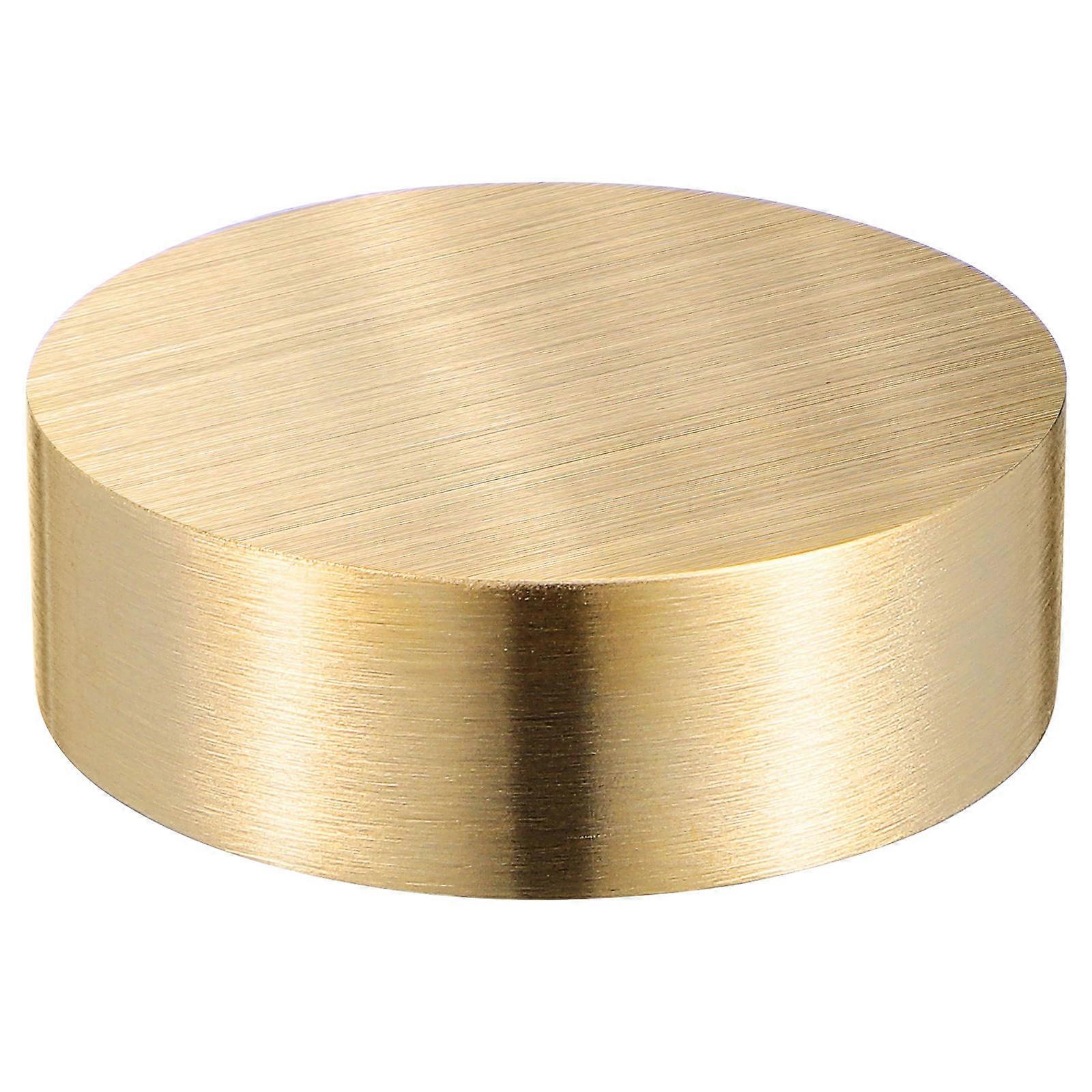 Solid Brass Round Paperweight for Office Desk – Heavy Duty Desktop Accessory for Writing, Calligraphy & Painting Projects