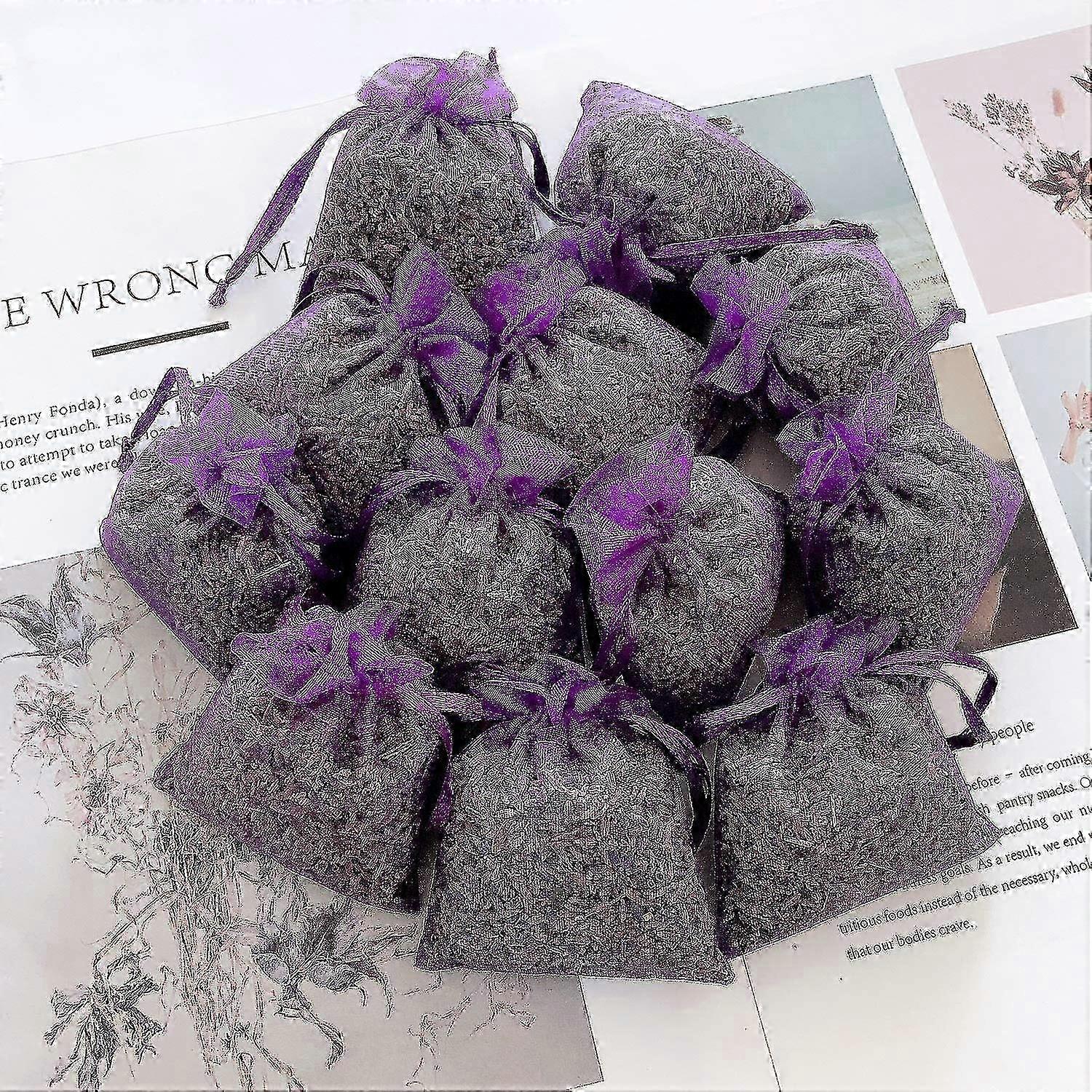 Lavender Flower Buds Sachets - 18 Συσκευασίες 100% Φυσική Αποξηραμένη Λεβάντα για Άρωμα Σπιτιού
