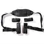 Black Nylon Soft Material Exercise Restraints Kit for Men and Women - Adjustable, Durable, Comfortable, Versatile Design