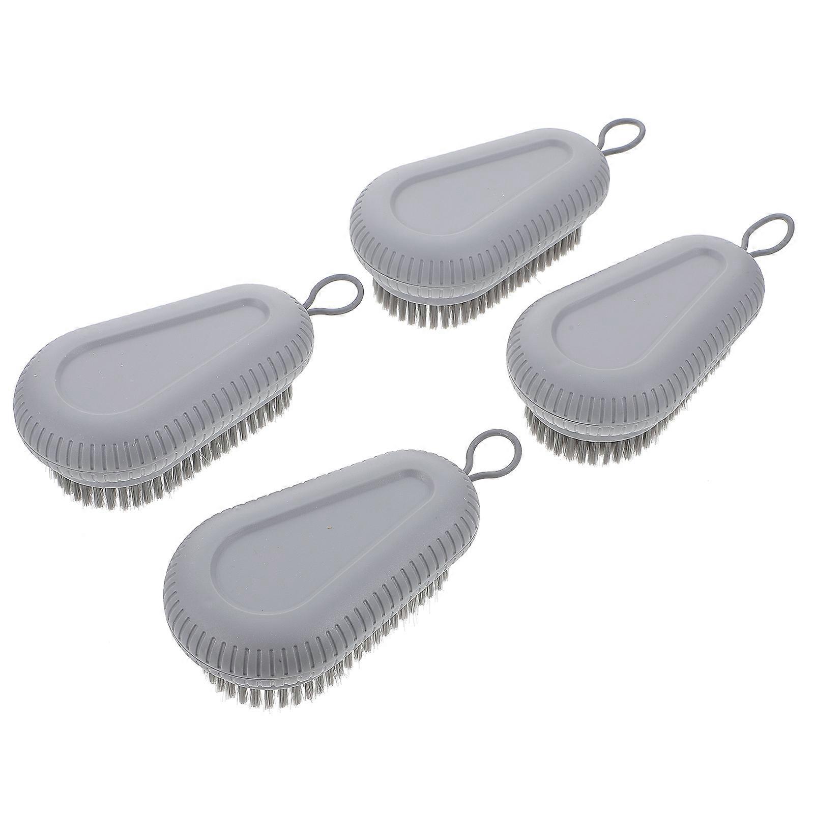 Multifunctional Cleaning Brush Practical Design For Clothes And Shoes Homeowners 10.5X5.2CM 4Pcs