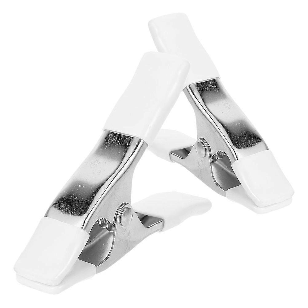 Versatile Application Nickel-Plated A Shape Clamp with Protective Design for Home Decoration 2Pcs