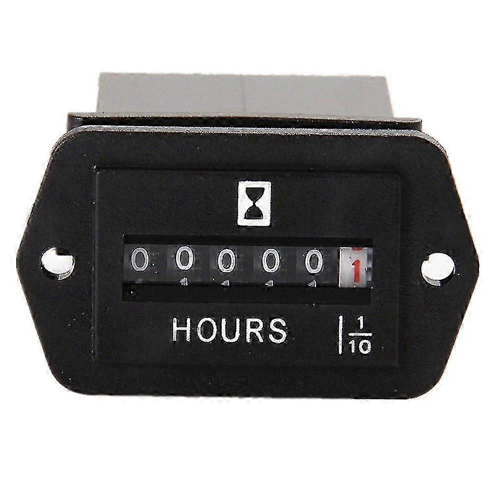 DC 6-80V Mechanical Hour Meter - Hourmeter for Engine Generator Boat Automobiles Motorcross Motor T