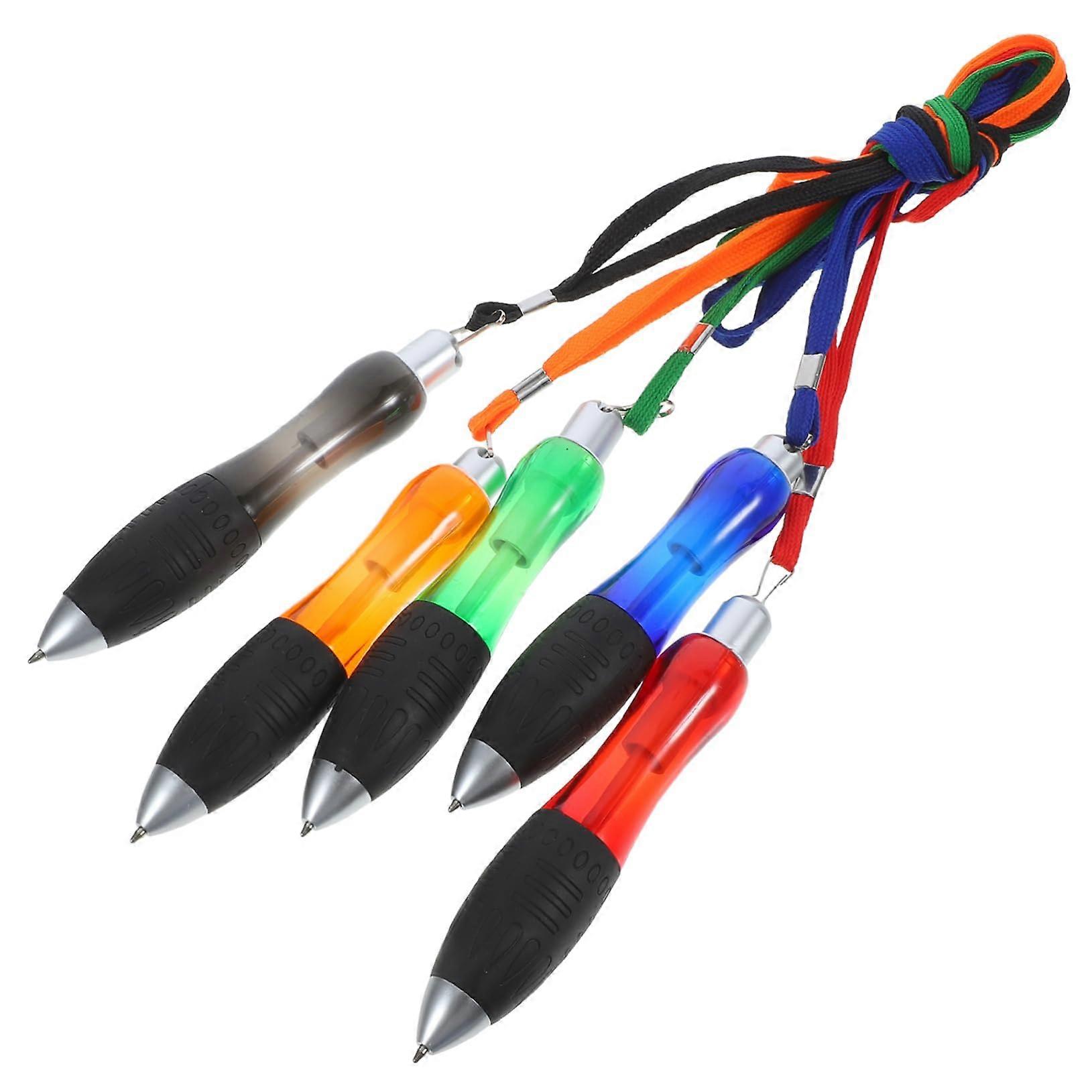 Ballpoint Pens Set With Thick Grips, Office And School Writing Instruments, Includes Spare Refills, Ergonomic Design