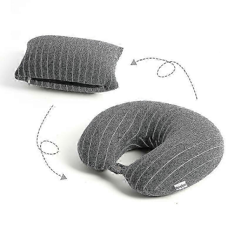 Oreiller de voyage en forme de U, oreiller de cou à double usage