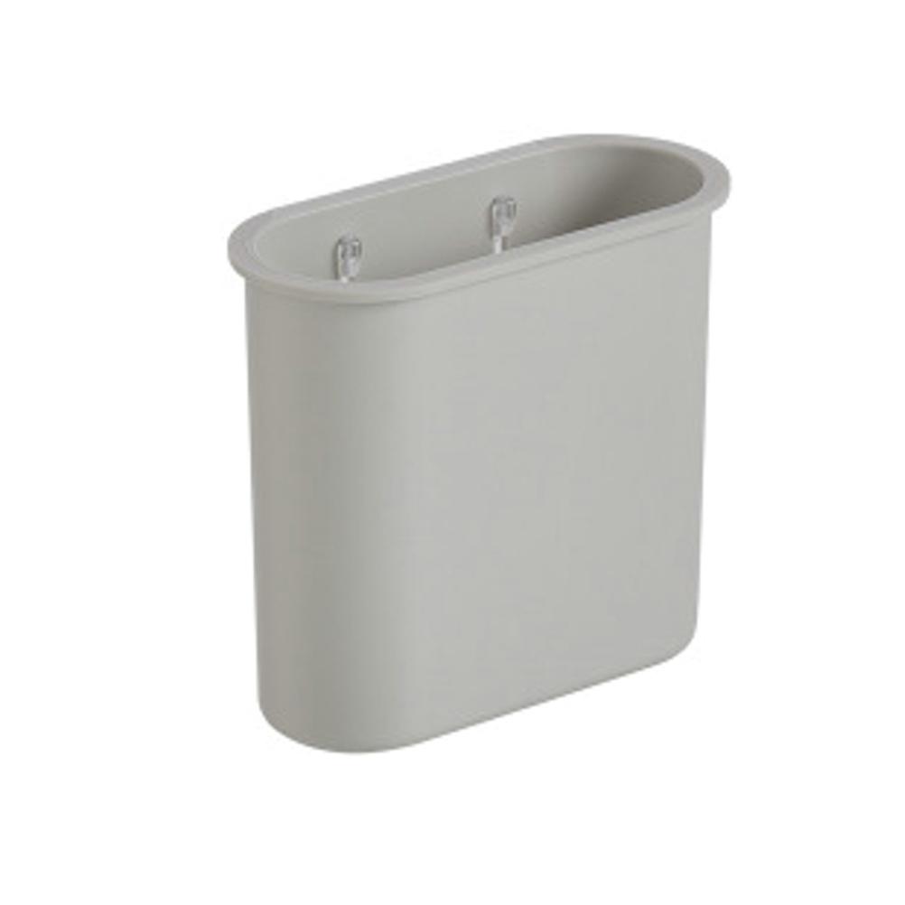 Toothbrush Holder with Bathroom Organizer Shelf for Toothpaste Grey Material Lightweight Easy Clean 4.7x4.7x6.3Inches