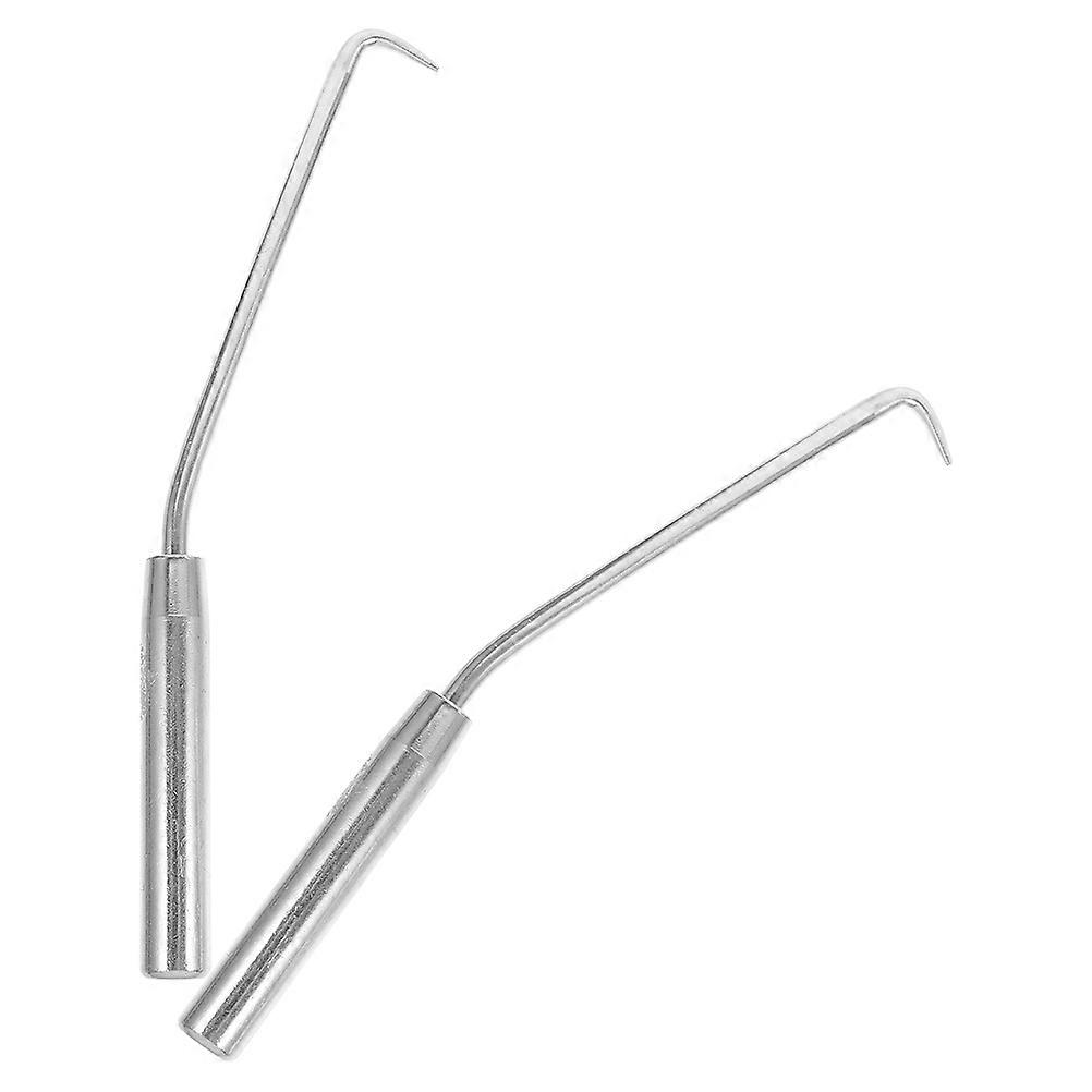 Portable Steel Hook for Daily Use Durable Silver Plant Climbing and Fence Tying Tool 2Pcs
