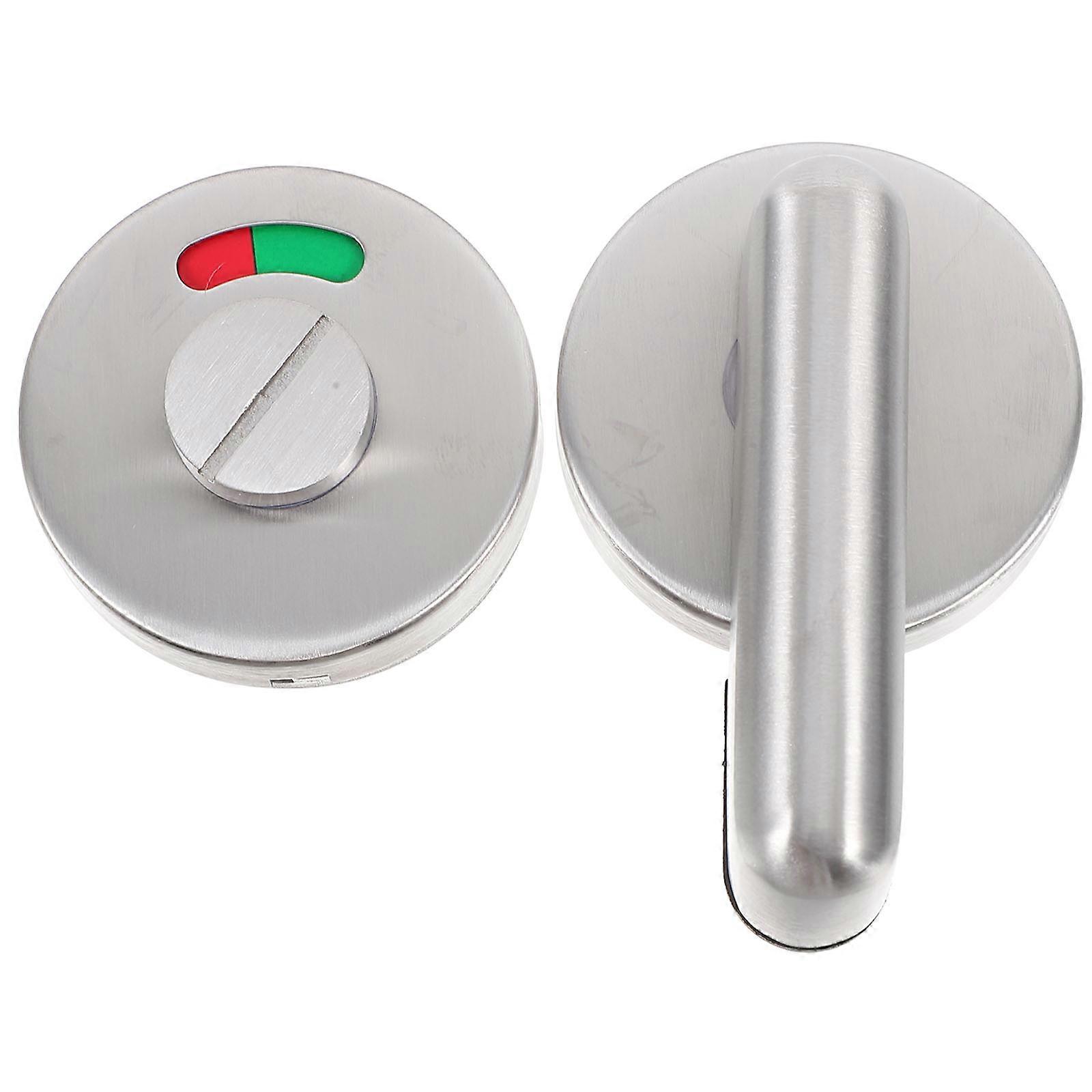Door Lock Bathroom Privacy Indicator Handle with Green Red Occupied Sign
