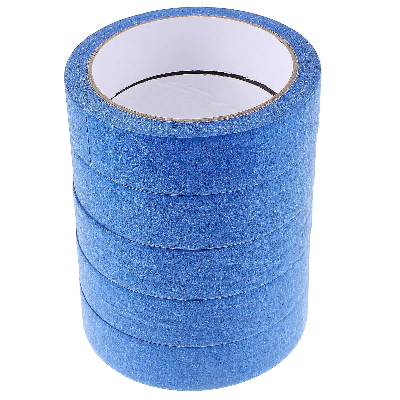 5 Rolls Low Tack Masking Tape for Artists – Easy Hand Tear Adhesive Drafting Tape for Painting, Labeling & Home Renovation Projects