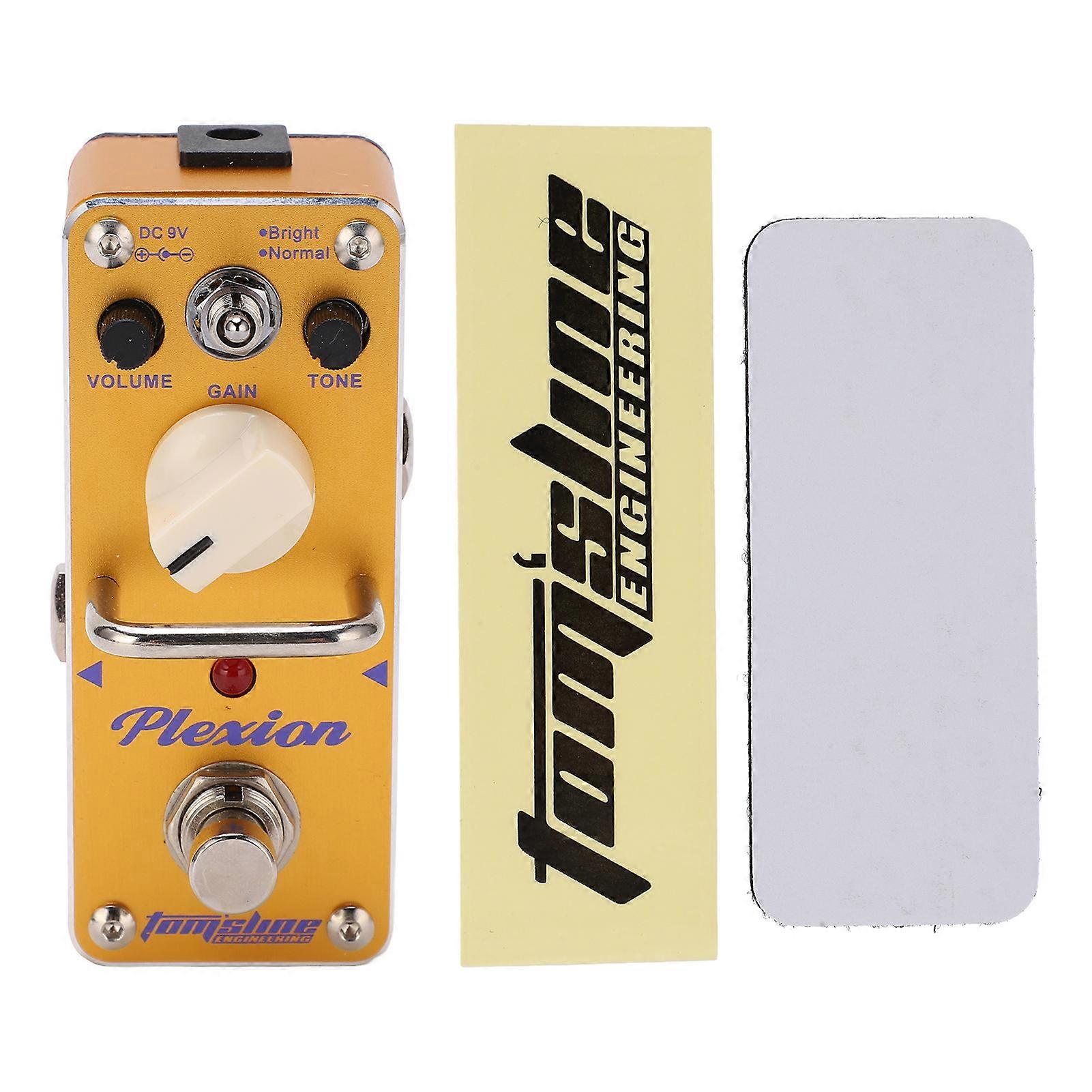 Guitar Effect Pedal PLEXION Brit Stack Simulator 2 Modes Single Instrument Accessory