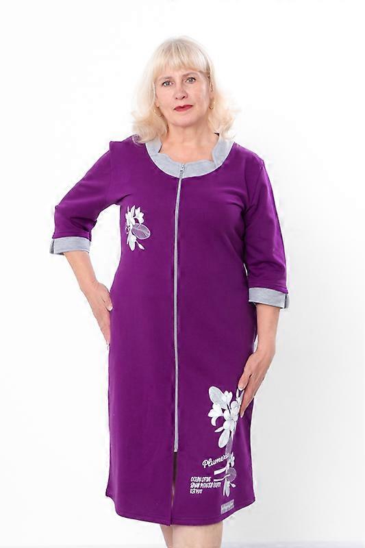 Women’s Zip-Up Fleece Robe – Soft Fabric & Stylish Print,, Demi-season, HC 8004-023-33