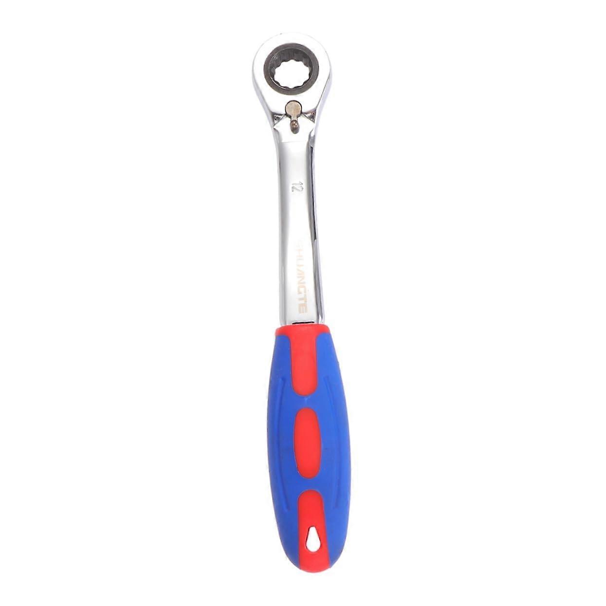 12mm Ratchet Wrench With Plastic Handle Professional Double Sided Reversible Tool For Precise Work And Easy Handling