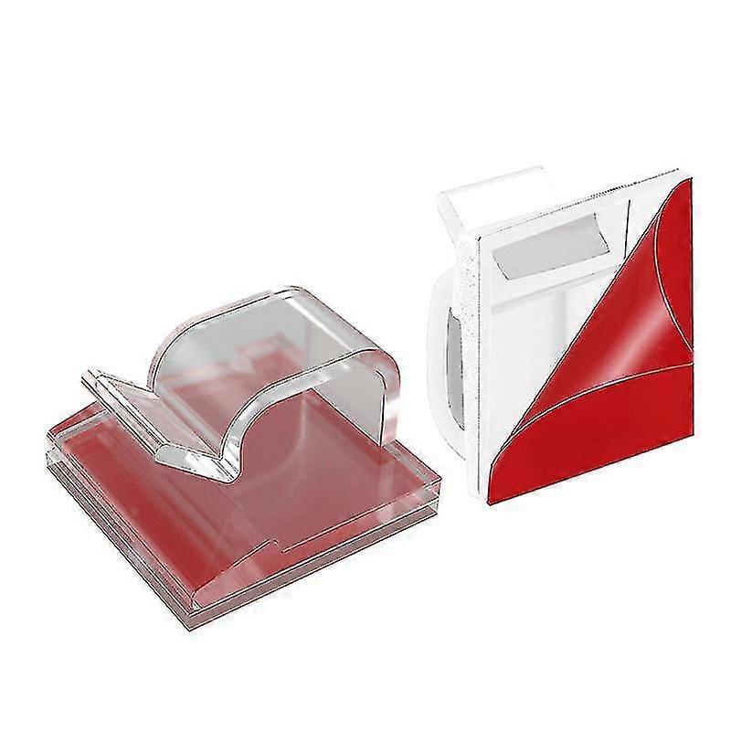 50pcs Durable Adhesive Cable Fixed Clip Holder Desktop Cable Wire Management Organizer