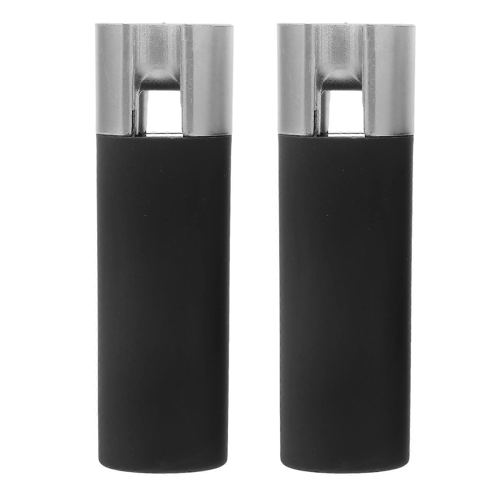 2pcs Black Weighted Curtain Pulls for Window Blinds – Windproof Beaded Chain Handles for Easy Installation on Roman and Vertical Shades