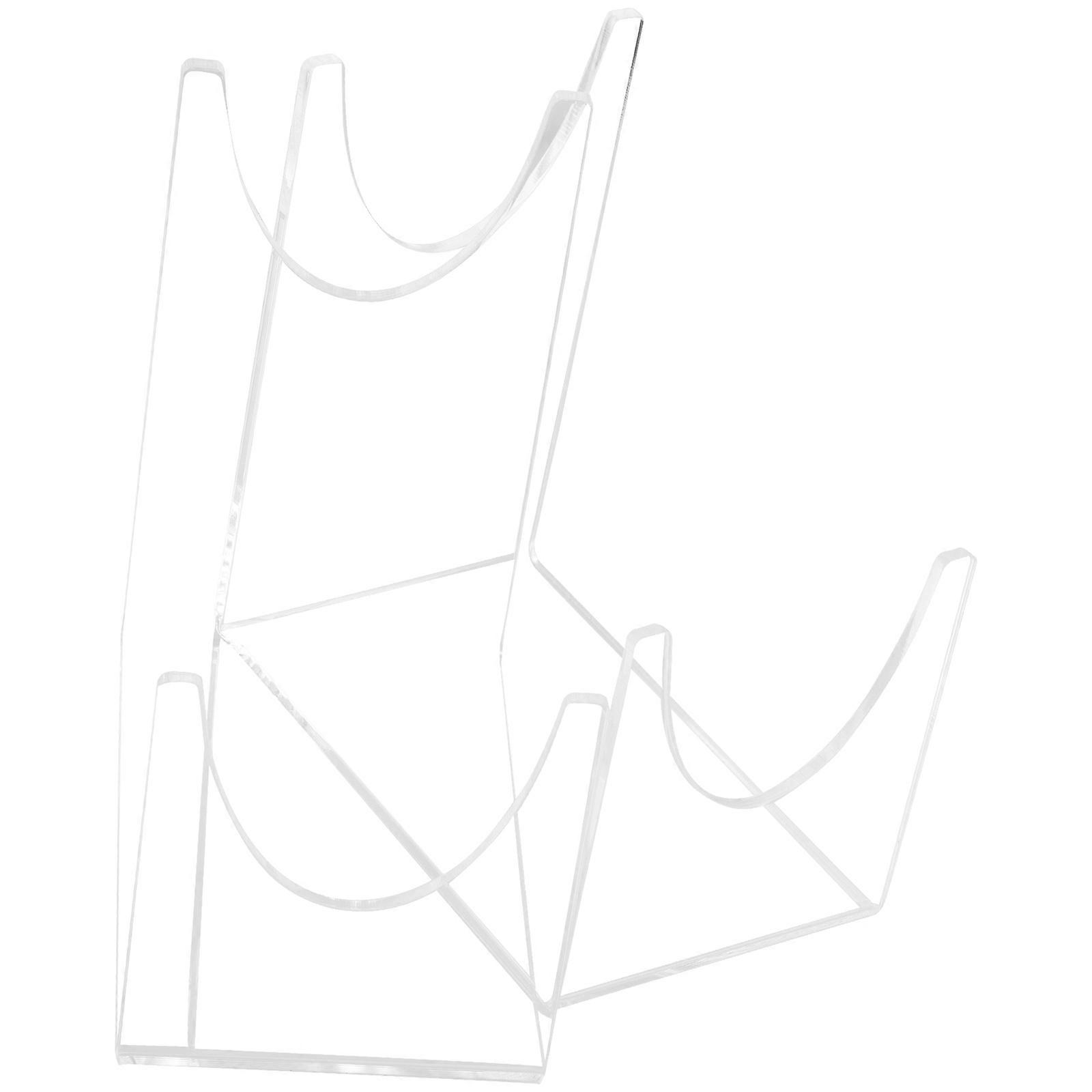 Acrylic Sword Stand Holder Clear Display Rack for Decorative and Shofar Horns Simple Design Space Saving Easy Assembly Home Office Decor