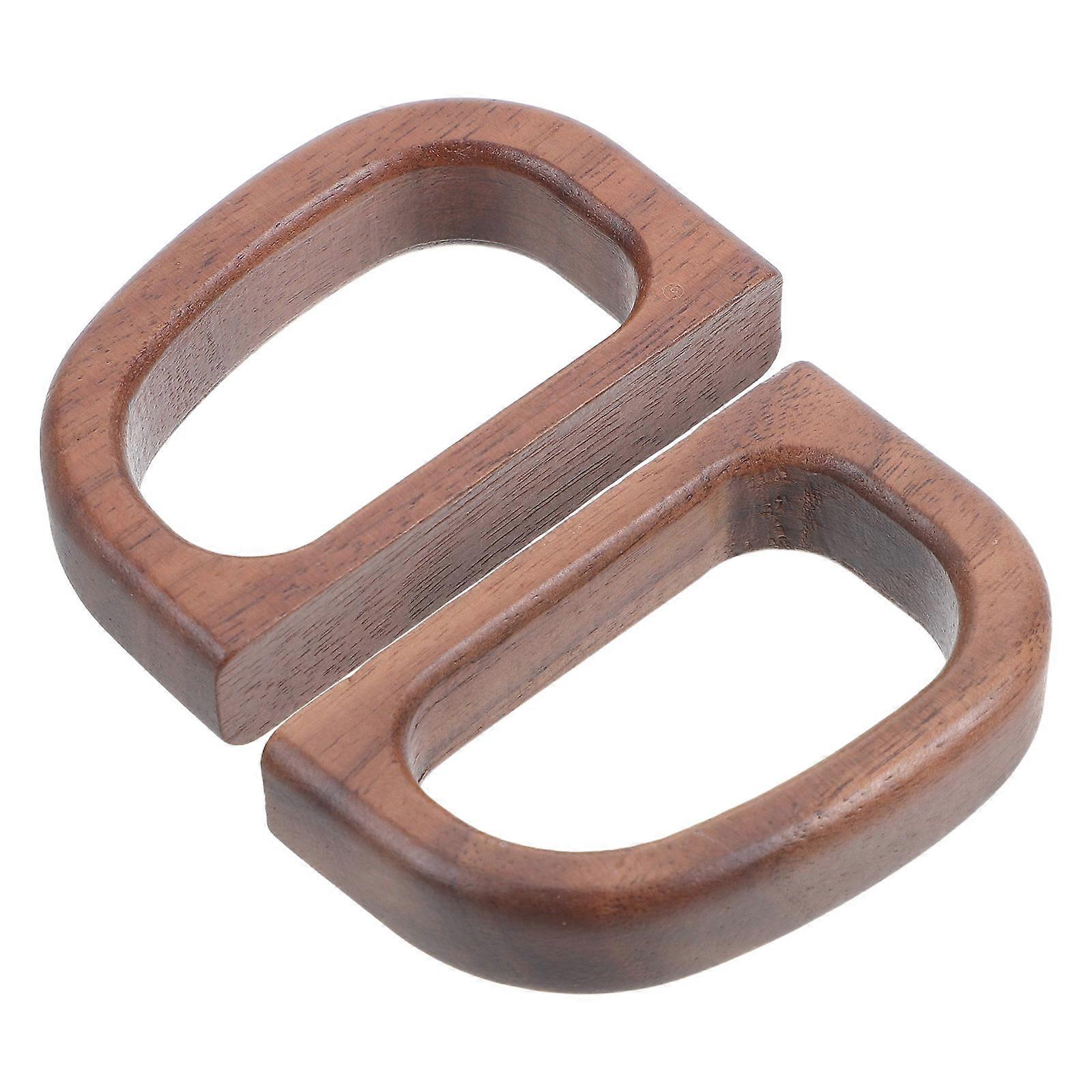 2pcs Natural Wood Espresso Cup Handles Comfortable Replaceable Grips for Mugs, Versatile Fit for Various Cup Shapes, Ideal for Home and Coffee Shop